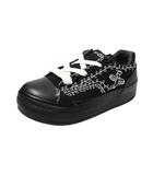 コンバース CONVERSE 27cm 未使用品 CONVERSE × SHINYAKOZUKA コンバース シンヤコヅカ ALL STAR BOARDERSTAR OX オールスター ボーダースター オックス US8.5 BLACK ブラック 1SE876 /●