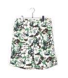 アベイシングエイプ A BATHING APE 未使用品 A BATHING APE アベイシングエイプ フローラル ハーフ ショートパンツ ショーツ L GREEN グリーン 001SPL701001F /●