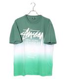 ステューシー STUSSY STUSSY ステューシー old stussy World Tour Tee グラデーション ワールドツアー 半袖Tシャツ カットソー L GREEN グリーン /●