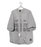 キャピタル kapital 2025SS 未使用品 kapital キャピタル Cotton Wool Great Kountry Baseball Shirt (KOUNTRY DREAM CATCH Remake) コットン ウール グレート カントリー ベースボールシャツ ONESIZE rightgray ライトグレー K2505SS215 /●