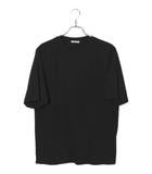 AURALEE オーラリー HARD TWIST AMUNZEN DOUBLE CLOTH TEE 半袖 ニット カットソー 3 BLACK ブラック A20ST01KN /●