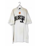 2023AW BALENCIAGA バレンシアガ SKATER OVERSIZED T-SHIRT クラッシュダスト加工 オーバーサイズ スケート オーバーサイズ Tシャツ カットソー 4 WHITE ホワイト TJ8 739028 TOVN2 9012 /●