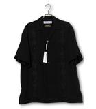 ワコマリア WACKO MARIA 未使用品 2025SS WACKO MARIA ワコマリア 56 TATTOO STUDIO / CUBA SHIRT S/S キューバシャツ XL BLACK ブラック 56TS-WM-OC02 /●