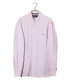 RALPH LAUREN ラルフローレン CLASSIC FIT クラシックフィット ストライプ 長袖 ボタンダウンシャツ XXL PINK ピンク /◆
