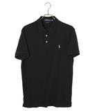 ポロ ラルフローレン POLO RALPH LAUREN POLO RALPH LAUREN ポロ ラルフローレン CUSTOM SLIM FIT カスタム スリム フィット ポニー刺繍  半袖ポロシャツ カットソー M BLACK ブラック 710771194001 /◆