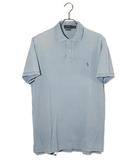 ポロ ラルフローレン POLO RALPH LAUREN POLO RALPH LAUREN ポロ ラルフローレン オーバーダイ ポニー刺繍 鹿の子 半袖 ポロシャツ M BLUE ブルー /◆