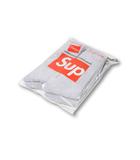 シュプリーム SUPREME 未使用品 SUPREME × Hanes シュプリーム ヘインズ Crew Socks (4Pack) クルーソックス 4セット Grey グレー SUP-HANES-SOCKS /●