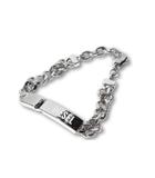 ディーゼル DIESEL DIESEL ディーゼル STEEL BRACELET スティール ブレスレット ロゴプレート ステンレススチール SILVER シルバー DX0966040 /●