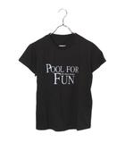 エムエムシックス メゾンマルジェラ MM6 Maison Margiela 2025SS MM6 Maison Margiela エムエムシックス メゾンマルジェラ POOL FOR FUN プリント 半袖Tシャツ カットソー S BLACK ブラック S52GC0339 /◆☆