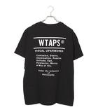 ダブルタップス WTAPS 2025SS WTAPS ダブルタップス CONTAINING 02 / SS / COTTON プリント 半袖Tシャツ カットソー 01 S BLACK ブラック 251ATDT-STM10S /●
