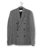 未使用品 LOEWE ロエベ ウール ダブルブレスト ジャケット 44 (S) Grey グレー イタリア製 /●
