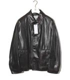 未使用品 LOEWE ロエベ アナグラム レザージャケット ブルゾン 50 BROWN ブラウン H526Y34L11 イタリア製 /●