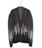 マインデニム MINEDENIM MINEDENIM マインデニム Kid Mohair Argyle Washed Knit Long Cardigan キッドモヘア アーガイル ウォッシュド ニット ロングカーディガン 3 GRAY グレー 2210-6002-97-032 /●