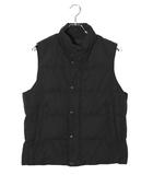 ユニクロ UNIQLO UNIQLO ユニクロ ジップアップ 中綿 キルティングベスト M BLACK ブラック 311-420677 /◆