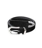 マインデニム MINEDENIM MINEDENIM マインデニム Thick Velour Western Belt ウエスタン ベルト 36 BLACK ブラック /◆