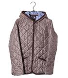ラベンハム LAVENHAM LAVENHAM ラベンハム フード付き キルティングジャケット フーディー ブルゾン イギリス製 36 BROWN ブラウン CO10 2YA /◆☆
