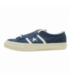コンバース CONVERSE ONE STAR STAR&BARS DENIM ワンスター スターアンドバーズ デニム スニーカー 1SE460 ローカット ヴィンテージ加工 ユーズド加工 ダメージ加工 ロゴ シューズ 靴 29.0 インディゴブルー アイボリー 白 ホワイト メンズ ■W82