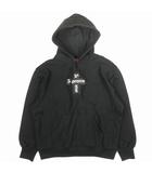 Cross Box Logo Hooded Sweatshirt クロスボックスロゴ フーディー パーカー スウェットシャツ プルオーバー 裏起毛 コットン サイズS 黒 ブラック メンズ/■U14