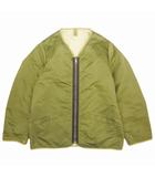 ビズビム VISVIM IRIS LINER JKT アイリス ライナー ジャケット リバーシブル ブルゾン Vネック ナイロン モヘア 0115205013031 サイズ3 カーキ アイボリー オフホワイト メンズ/■V02