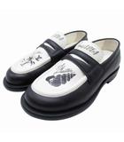 ルイヴィトン LOUIS VUITTON バイカラー コインローファー オーバーシルエット ペニーローファー シューズ 靴 7.5/26.0cm 黒 ブラック オフホワイト ファレルウィリアムス/■S92/メンズ