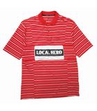  極美品 25ss マーティンローズ Martine rose オーバーサイズ パネル ポロシャツ ボーダー 半袖 プルオーバー カットソー XS 赤 レッド/△F09/メンズ