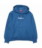 シュプリーム SUPREME Box Logo Hooded Sweatshirt ボックスロゴ フーデッド スウェットシャツ パーカー フーディー 裏起毛 small ブルー/△J10/メンズ