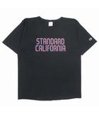 チャンピオン CHAMPION T1011 ヘビーウェイト コットンジャージ Tシャツ プリント Cロゴ ワッペン カットソー L 黒 ブラック/△K09/メンズ