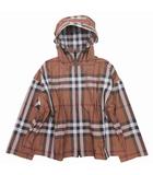 バーバリー BURBERRY チェック フーデッド ジャケット ブルゾン パーカー アウター ジップアップ 8049804 サイズ36 茶 ブラウン レディース/◇11/☆R405