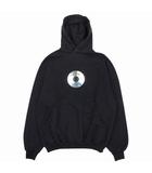 バレンシアガ BALENCIAGA VALENTINE CD HOODIE バレンタインCD フーディー パーカー スウェット プルオーバー ダメージ加工 裏毛 コットン 739024 サイズL 黒 ブラック メンズ レディース/◇11/☆R407