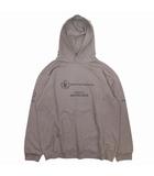 バレンシアガ BALENCIAGA WFP ロゴプリント フーディー パーカー スウェット プルオーバー 裏毛 コットン オーバーサイズ 600583TMVL1 サイズL 茶 ブラウン ユニセックス メンズ レディース/◇11/☆R408