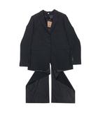 バーバリー BURBERRY バージンウール デザイン テーラード ジャケット ブレザー アウター テール 2B 8046742 サイズ40 黒 ブラック レディース/◇11/☆R411