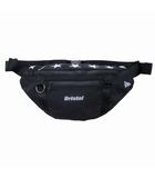 エフシーレアルブリストル F.C.Real Bristol FCRB STAR WAIST BAG スター刺繍 ウエストバッグ ボディ バッグ カバン ロゴパッチ ナイロン FCRB-156041 黒 ブラック メンズ/☆E117