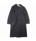 ワイズ Y's コットンリネン ボタンレス チェスターコート ロングジャケット ブルゾン ライトアウター 2 黒 ブラック YR-J27-009/レディース