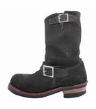 レッドウィング REDWING BEAMS ビームス別注 8274 ENGINEER BOOT スエード エンジニアブーツ ワークブーツ シューズ ASTM 安全靴 廃盤モデル USA製 USA8 26.0cm ダークブラウン 茶 メンズ