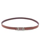 エルメス HERMES ベルトバックル ガンマ&リバーシブルベルト 13mm スイフト エプソン ロージー ルージュアッシュ 80 □Q刻印