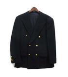  グレンオーオーヴァー GLENOVER 紺ブレザー ウール カシミヤ ジャケット 金ボタン ネイビー ヴィンテージ