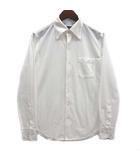 メンズビギ MEN'S BIGI チェック ジャージー ワンピースカラー シャツ 長袖 COOL MAX 吸水速乾 ホワイト 白 1 M0123FBD002