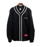 BASEBALL TOP スウェット ベースボール シャツ アーチロゴ M 黒 ブラック 18AW ☆AA★