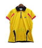  ヨネックス YONEX ベリークール ハーフジップ ポロシャツ 半袖 イエロー 黄 L テニス バドミントン