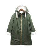 ブルネロクチネリ BRUNELLO CUCINELLI リバーシブル スプリング コート フード付き モニーレ トリム 2019SS オリーブ ホワイト 36 MF5759295