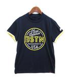 ニューバランス NEW BALANCE GOLF プリント モックネック Tシャツ 半袖 ネイビー 紺 2