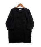 フィラ FILA エンボスロゴ ボックスシルエット Tシャツ チュニック ブラック 黒 M