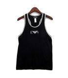 エンポリオアルマーニ EMPORIO ARMANI UNDERWEAR ロゴプリント タンクトップ ストレッチ ブラック 黒 M