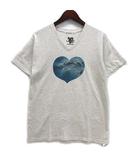 ガイジンメイド GAIJIN MADE JOSHUATREES デニム ハート プリント Vネック Tシャツ カットソー 半袖 ミックスグレー L