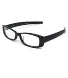 イエローズプラス YELLOWS PLUS 眼鏡 メガネ フレーム レザー テンプル 度入り 黒 ブラック No.515