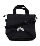  新品同様 シカリオカルテル SICARIO CARTEL 巾着 ミニ バッグ ドロスト 2WAY 蓄光糸 ロゴ刺繍 黒 ブラック