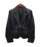 Luxury レザー ジャケット テーラード ブラック 黒 3