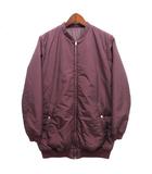 アンタイトル UNTITLED リバーシブル ダウン ボンバージャケット バーガンディ 1