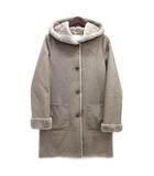 ユナイテッドアローズ A DAY IN THE LIFE UNITED ARROWS フェイクムートン フーディ コート グレー 38 6425-699-0260 美品