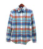 ポロ ラルフローレン POLO RALPH LAUREN リラックスフィット マドラスチェック シャツ 長袖 ブルー XS